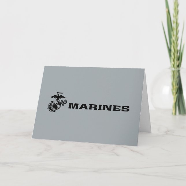 USMC-Logo mit schwarzen Logos (Vorderseite)