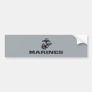 USMC-Logo mit schwarzen Logos Autoaufkleber
