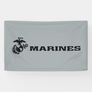 USMC-Logo mit schwarzen Logos Banner