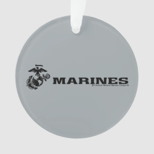 USMC-Logo mit schwarzen Logos Ornament