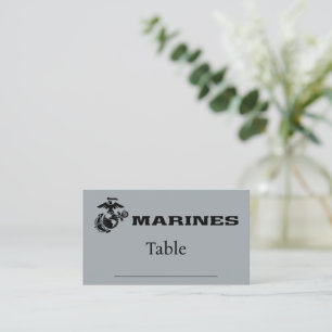 USMC-Logo mit schwarzen Logos Platzkarte