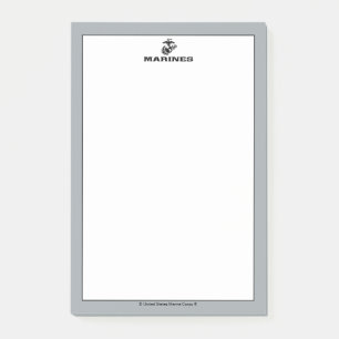 USMC-Logo mit schwarzen Logos Post-it Klebezettel