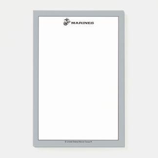 USMC-Logo mit schwarzen Logos Post-it Klebezettel