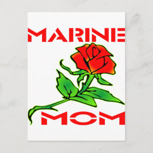 USMC Marine Mama Rose Postkarte