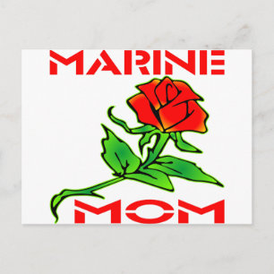 USMC Marine Mama Rose Postkarte