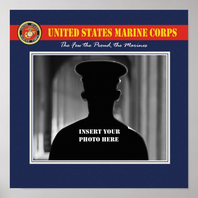 USMC Portrait-Foto Poster (Vorne)