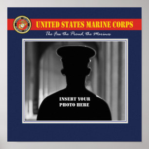 Usmc-Porträt-Foto-Seite Poster