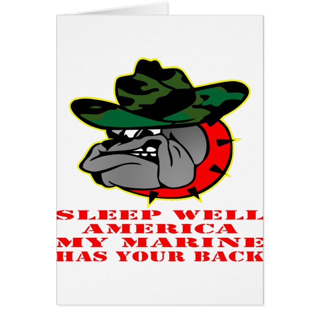 USMC Schlafen gut Amerika Meine Marine ist zurück (Vorne)