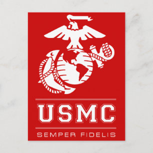 USMC Semper Fidelis [Semper Fi] Postkarte