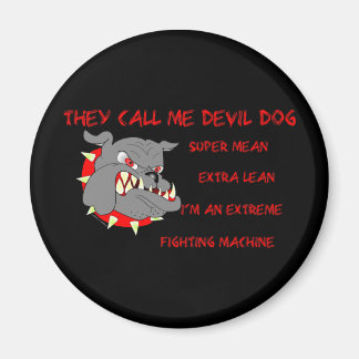 USMC Sie nennen mich Teufel Hund Magnet
