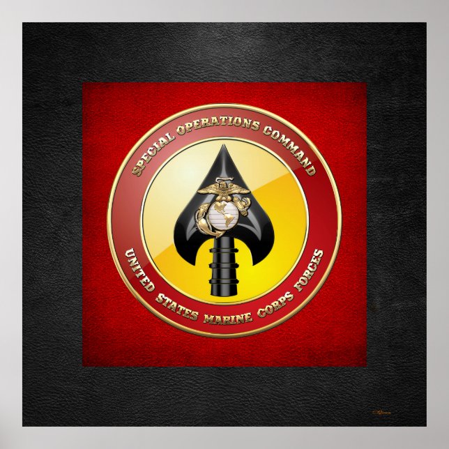 USMC Spezialeinsatzkommando (MARSOC) [3D] Poster (Vorne)