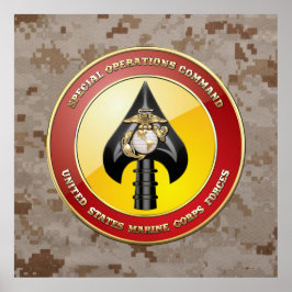 USMC Spezialeinsatzkommando (MARSOC) [3D] Poster