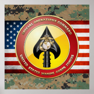 USMC Spezialeinsatzkommando (MARSOC) [3D] Poster