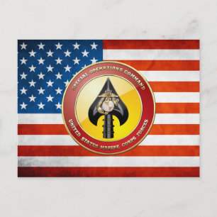 USMC Spezialeinsatzkommando (MARSOC) [3D] Postkarte
