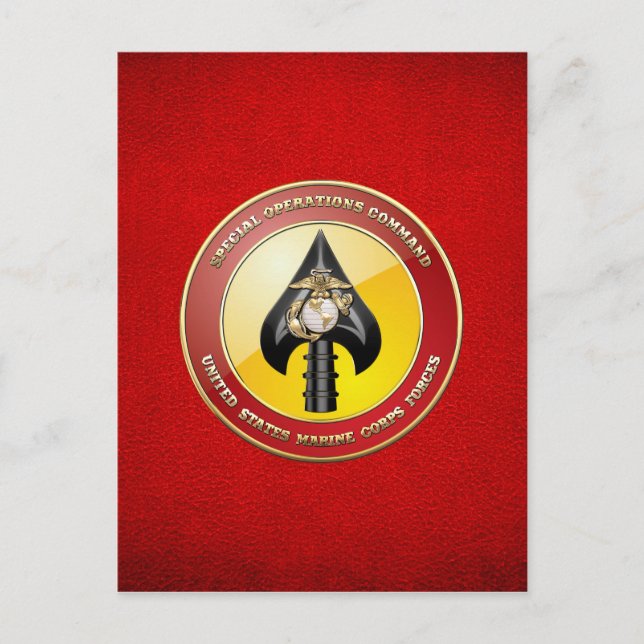 USMC Spezialeinsatzkommando (MARSOC) [3D] Postkarte (Vorderseite)