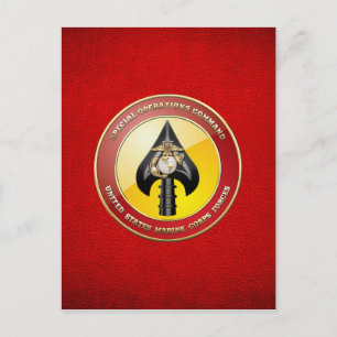 USMC Spezialeinsatzkommando (MARSOC) [3D] Postkarte
