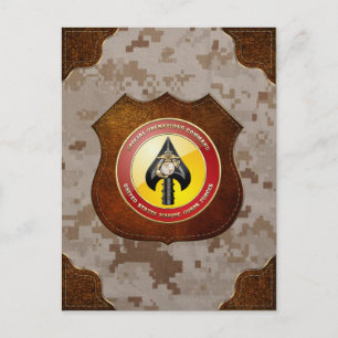 USMC Spezialeinsatzkommando (MARSOC) [3D] Postkarte