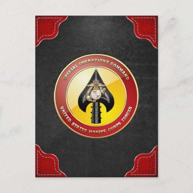 USMC Spezialeinsatzkommando (MARSOC) [3D] Postkarte (Vorderseite)