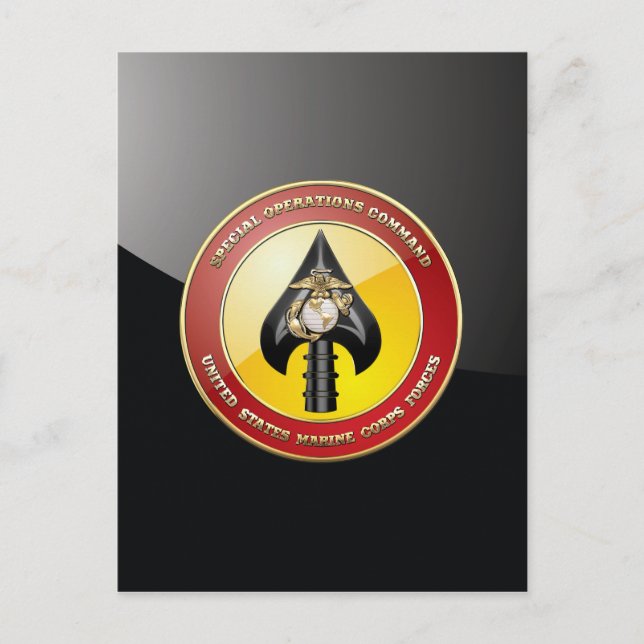 USMC Spezialeinsatzkommando (MARSOC) [3D] Postkarte (Vorderseite)
