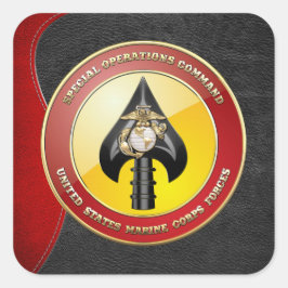 USMC Spezialeinsatzkommando (MARSOC) [3D] Quadratischer Aufkleber