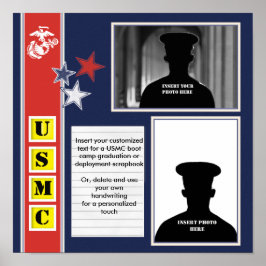 USMC Stars FotoCollage Poster
