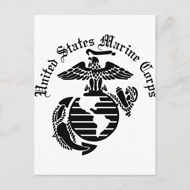 USMC United Staaten Marine Corps Postkarte (Vorderseite)