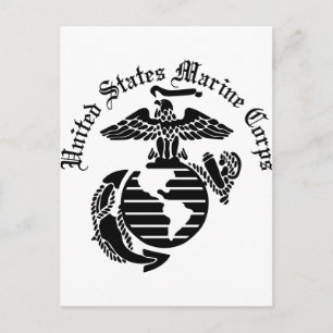 USMC United Staaten Marine Corps Postkarte