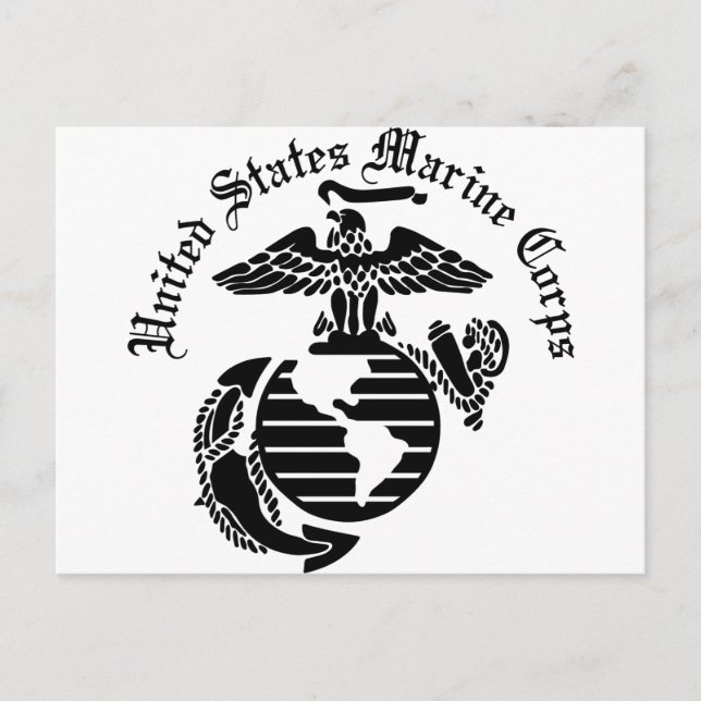 USMC United Staaten Marine Corps Postkarte (Vorderseite)