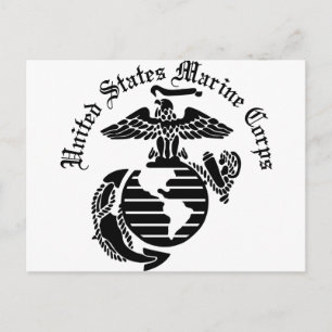 USMC United Staaten Marine Corps Postkarte