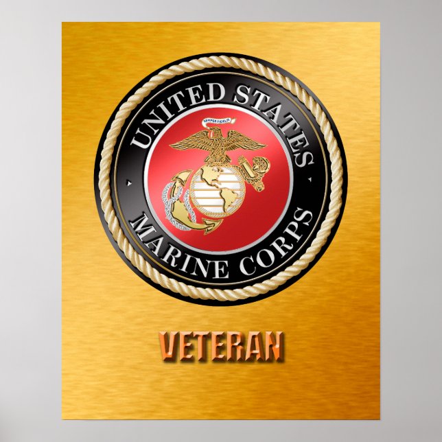 USMC Veteran Poster (Vorne)