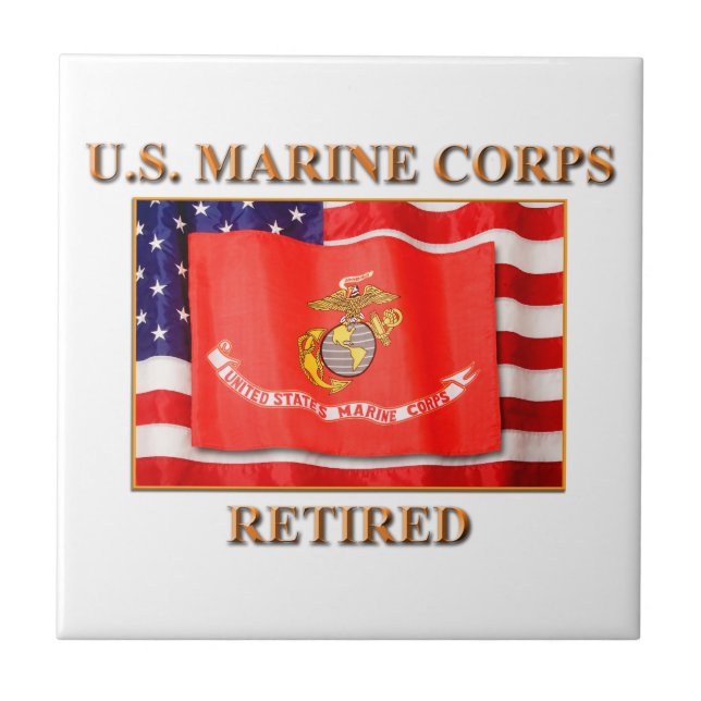 USMC zurückgezogen Fliese (Vorderseite)