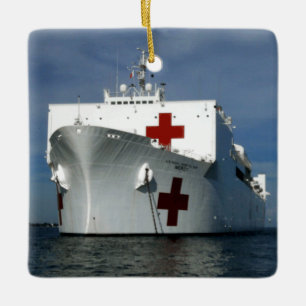 USNS Gnaden-Krankenhaus-Schiff Keramikornament