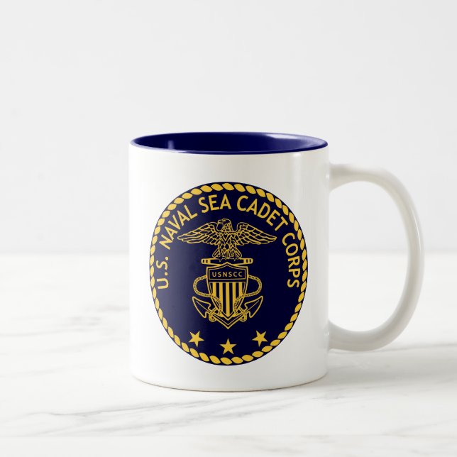 USNSCC Siegel-Tasse Zweifarbige Tasse (Rechts)