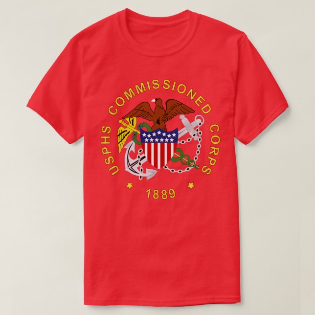 USPHS in Auftrag gegeben Corps wo BackGrd T-Shirt (Design vorne)