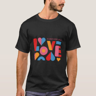 Usps Forever Usa Liebe T-Shirt