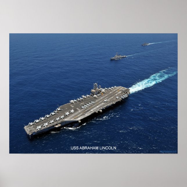 USS Abraham Lincoln Poster (Vorne)