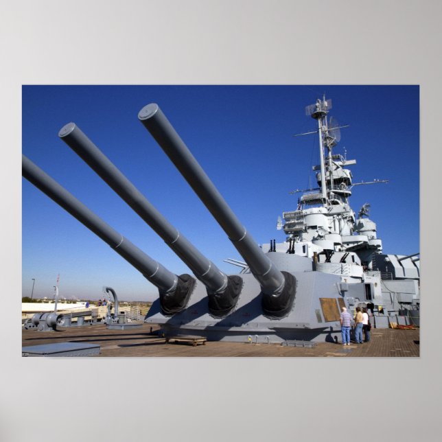 USS Alabama Battleship in Battleship Memorial 2 Poster (Vorne)