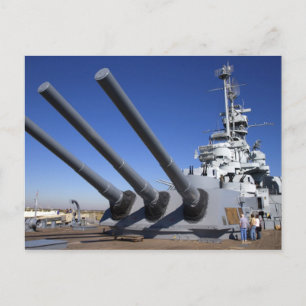USS Alabama Battleship in Battleship Memorial 2 Postkarte