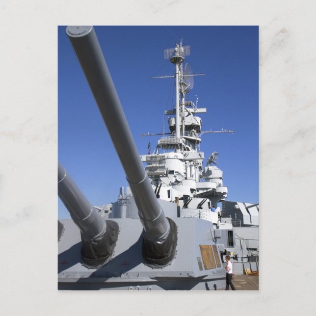 USS Alabama Battleship in Battleship Memorial Postkarte (Vorderseite)