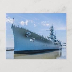 USS Alabama BB-60 Postkarte