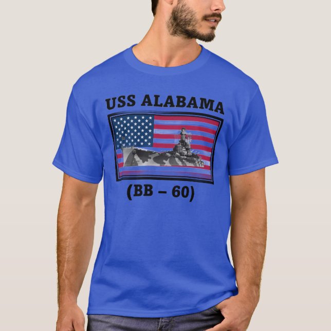 USS Alabama (BB-60) T-Shirt (Vorderseite)