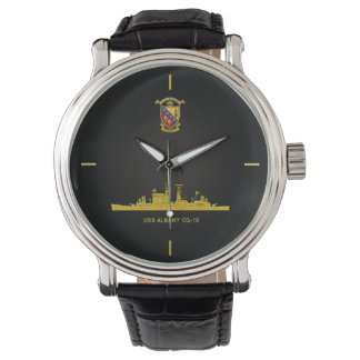 USS ALBANY CG-10 WRIST WATCH ARMBANDUHR
