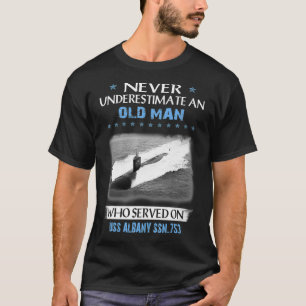 USS Albany SSN753 U-Boot-Veteranen-Tag Vater Da T-Shirt