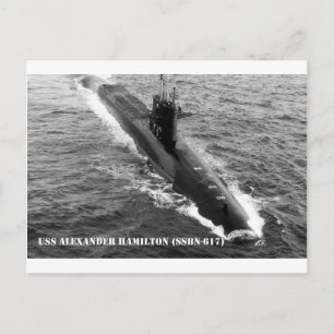 USS ALEXANDER HAMILTON POSTKARTE