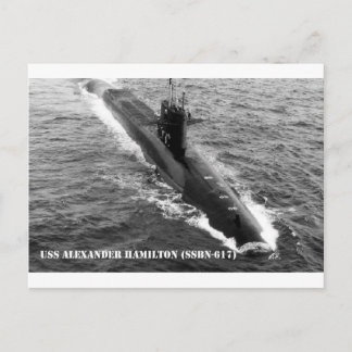 USS ALEXANDER HAMILTON POSTKARTE