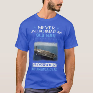USS America CV66 Veterans Day Weihnachten retro Ju T-Shirt
