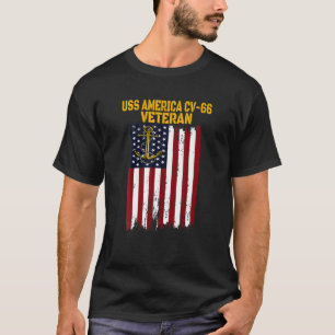 USS America CV-66 CVA-66 Aircraft Carrier Veteran' T-Shirt