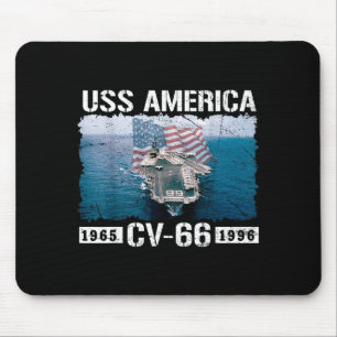 USS America CV-66 est 1965-1996 Flag Flugzeuge Mousepad