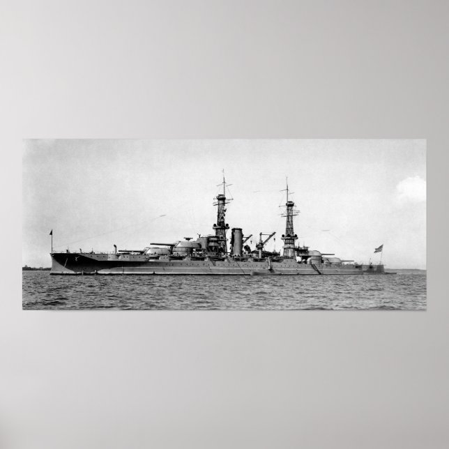 USS Arizona Battleship - Circa 1930 Poster (Vorne)
