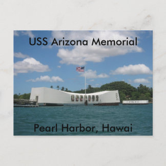 USS Arizona Memorial, Pearl Harbour, Hawai Postkarte